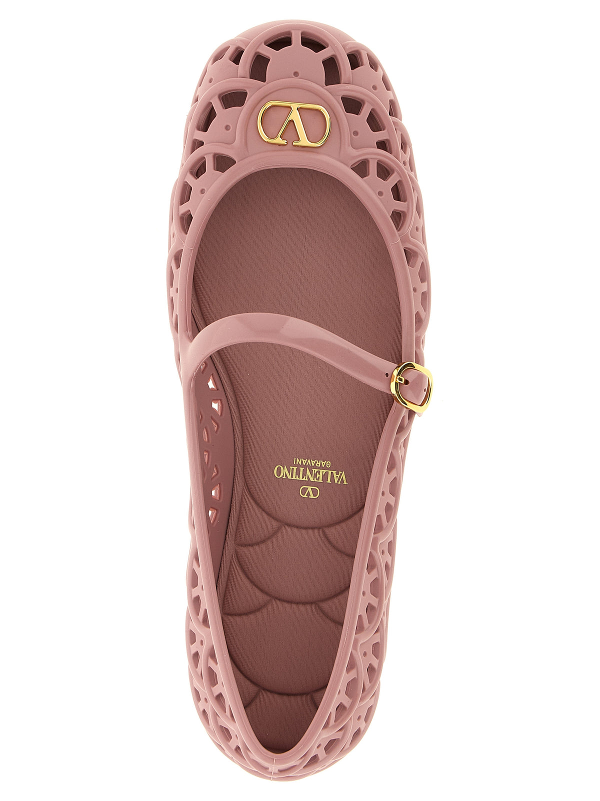 Powder Pink Polymer Ondette Ballet Flats