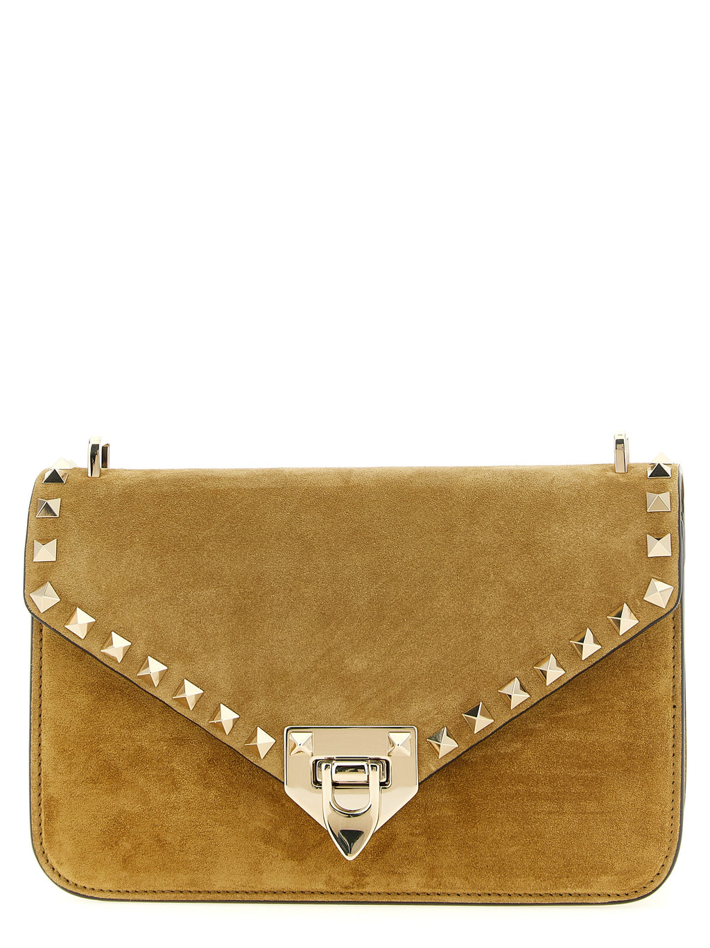 Small Calfskin Rockstud Crossbody Bag