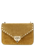 Small Calfskin Rockstud Crossbody Bag