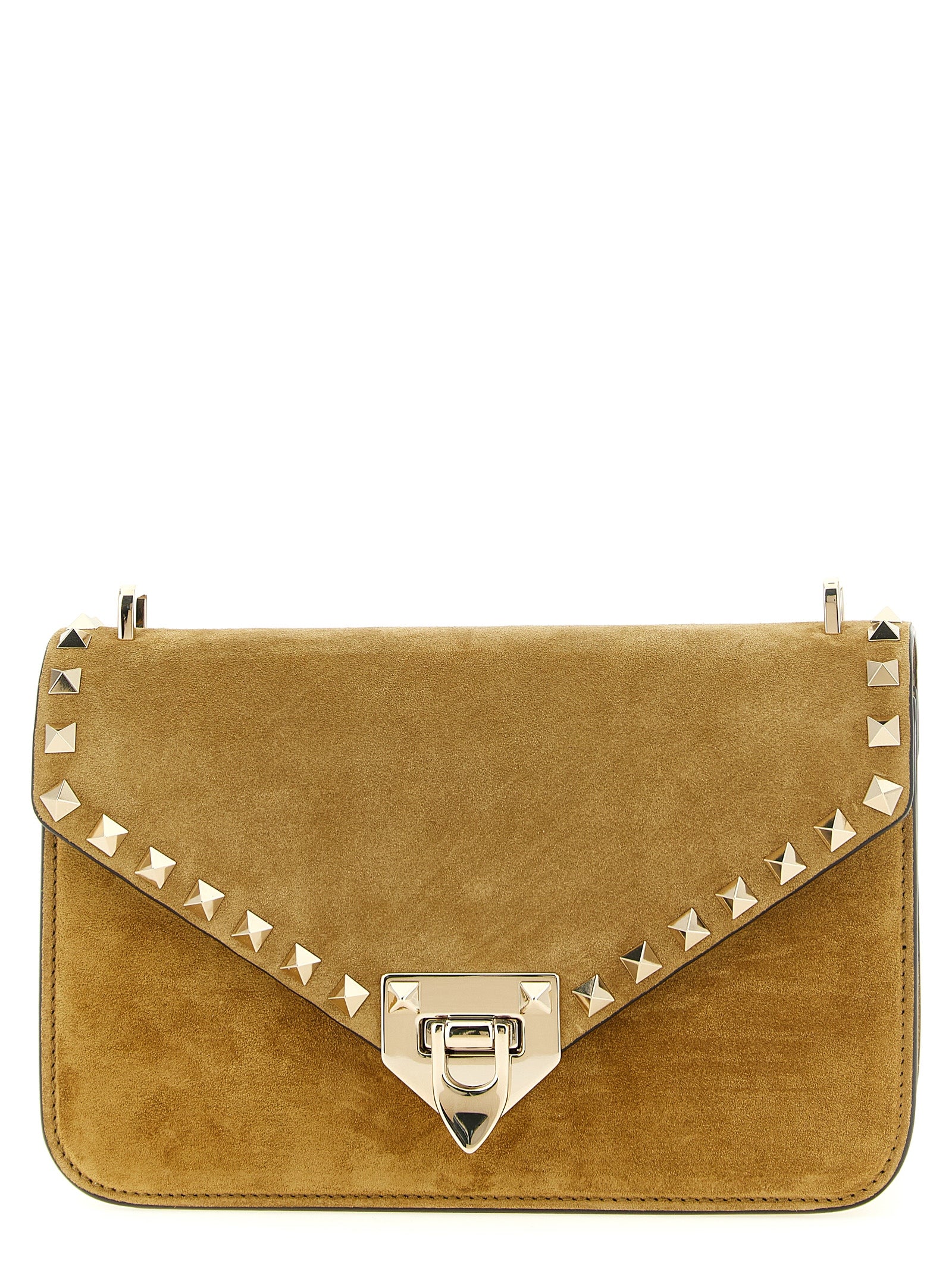 Small Calfskin Rockstud Crossbody Bag
