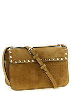Small Calfskin Rockstud Crossbody Bag