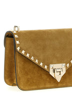 Small Calfskin Rockstud Crossbody Bag