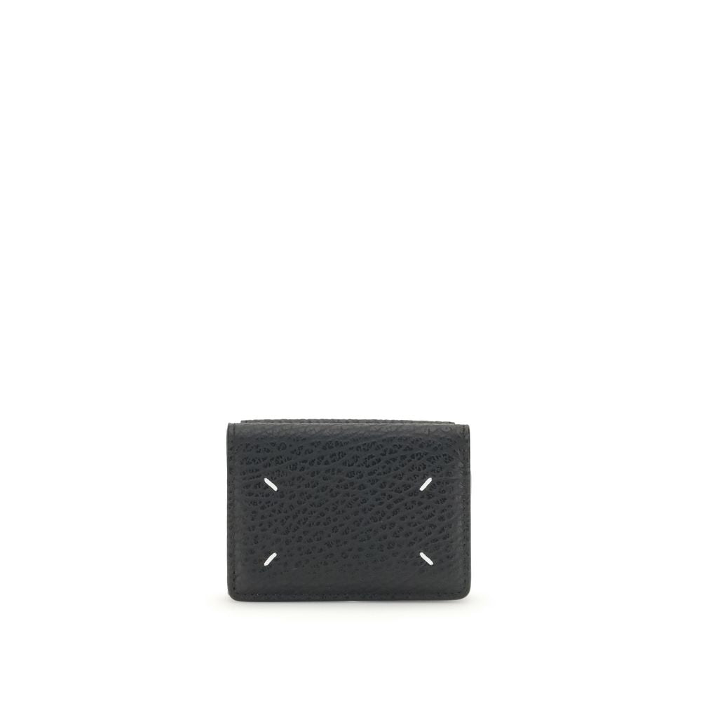 Compact Calfskin Bi-Fold Wallet
