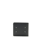 Black Grained Calf Leather Billfold Wallet