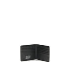 Black Grained Calf Leather Billfold Wallet