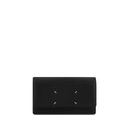 Compact Grained Leather Wallet
