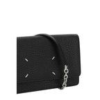 Compact Grained Leather Wallet