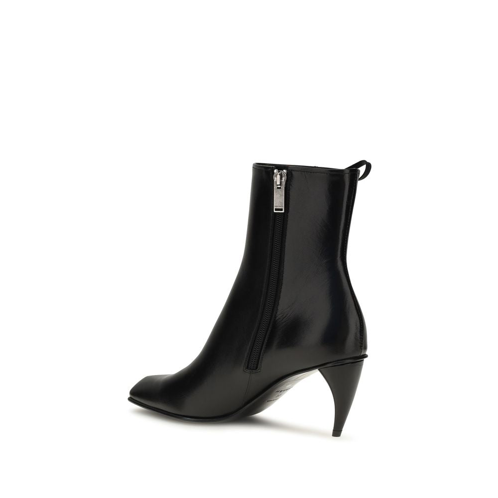Calfskin Lace-Up Ankle Boots