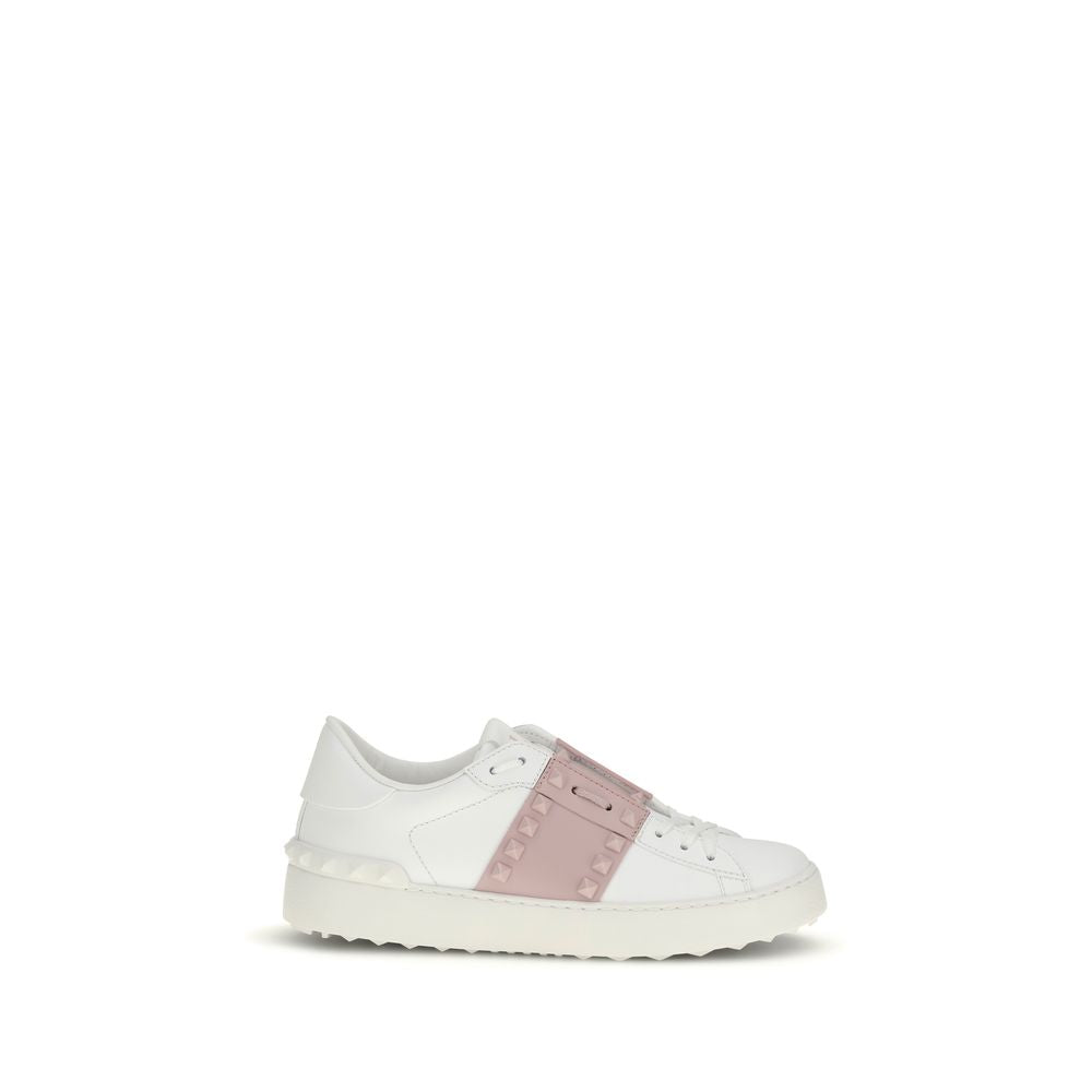 Calfskin Open Rockstud Sneakers