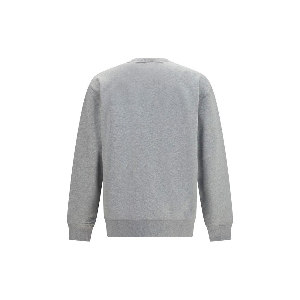 Gray Cotton Crewneck Sweatshirt