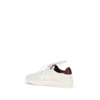 White Calf Leather B-Court Sneakers