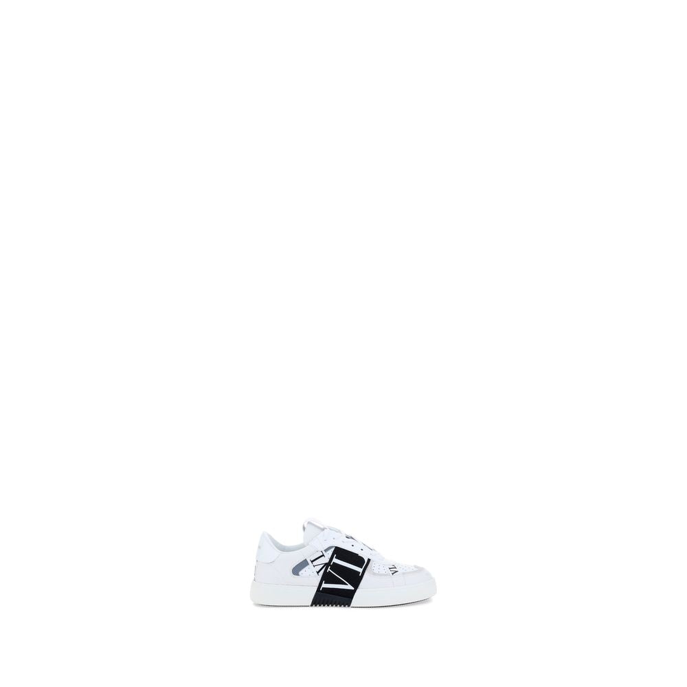 White Calfskin Athletic Sneakers