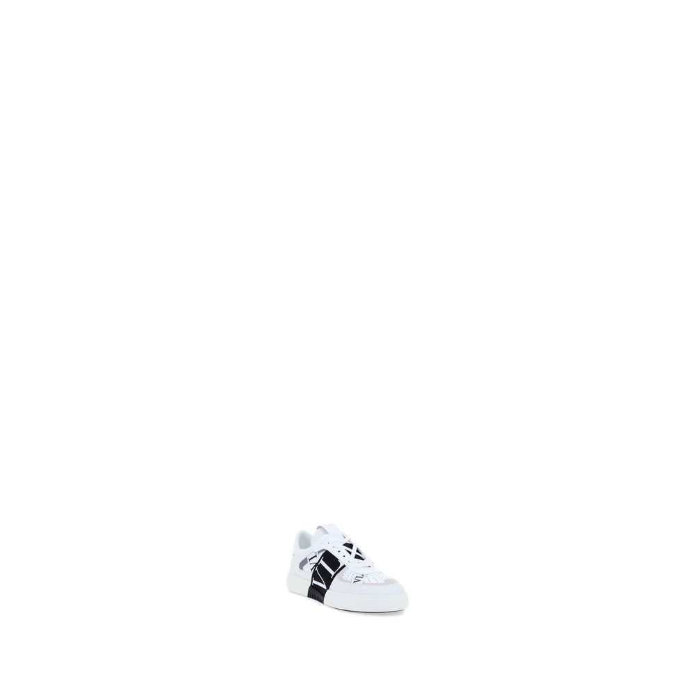 White Calfskin Athletic Sneakers