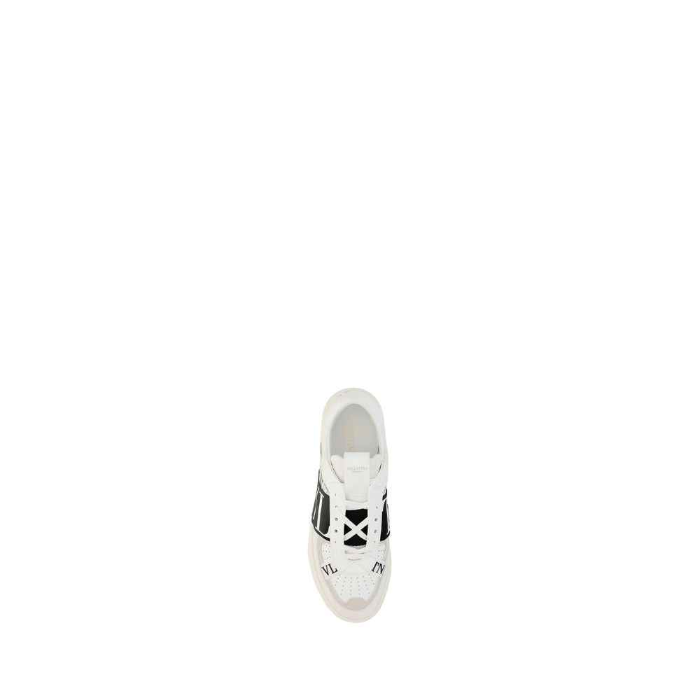 White Calfskin Athletic Sneakers