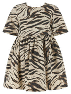 Mini Zebra Denim Organic Cotton Dress