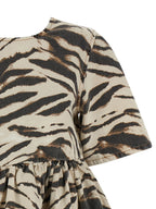 Mini Zebra Denim Organic Cotton Dress