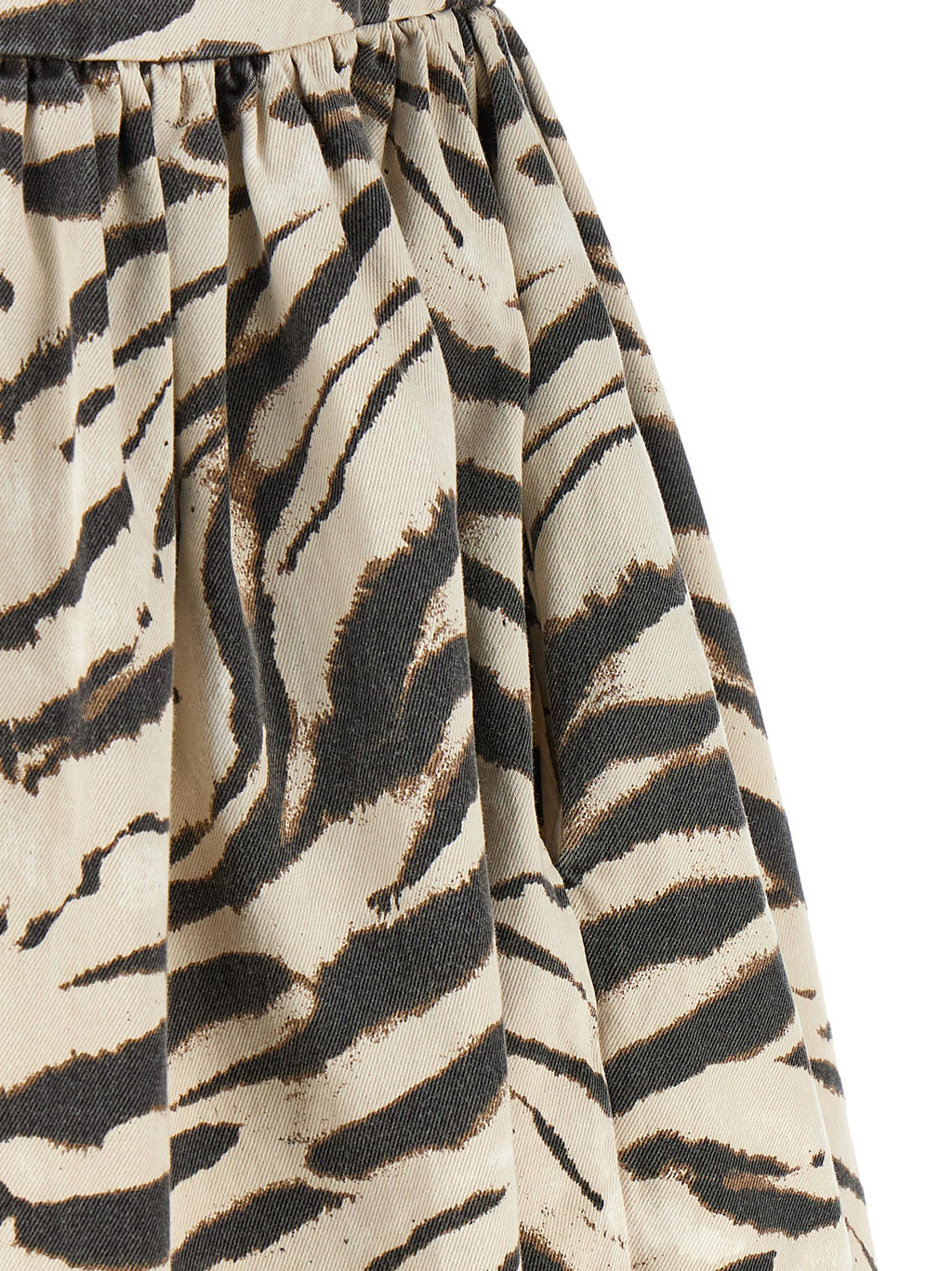 Mini Zebra Denim Organic Cotton Dress