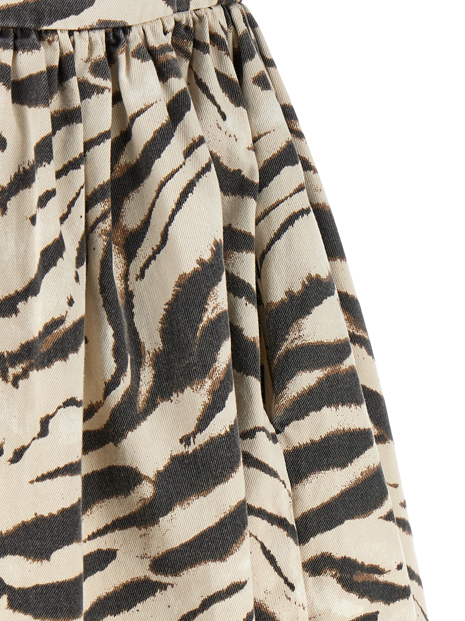 Mini Zebra Denim Organic Cotton Dress