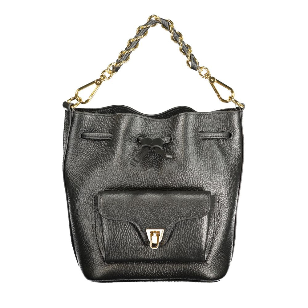 Black Leather Beat Generatio Bag