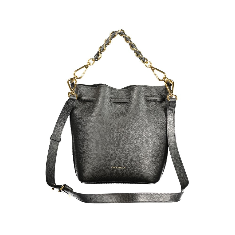 Black Leather Beat Generatio Bag