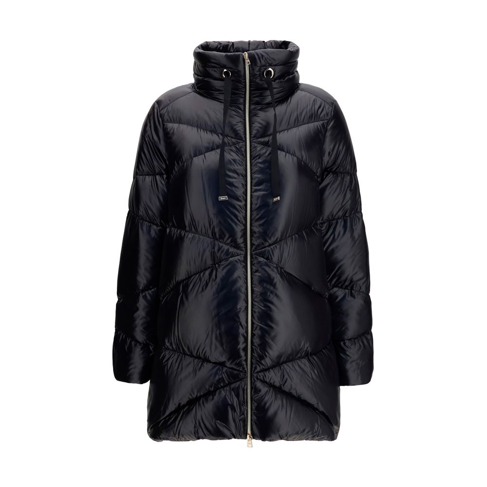 Quilted Drawstring Down Jacket