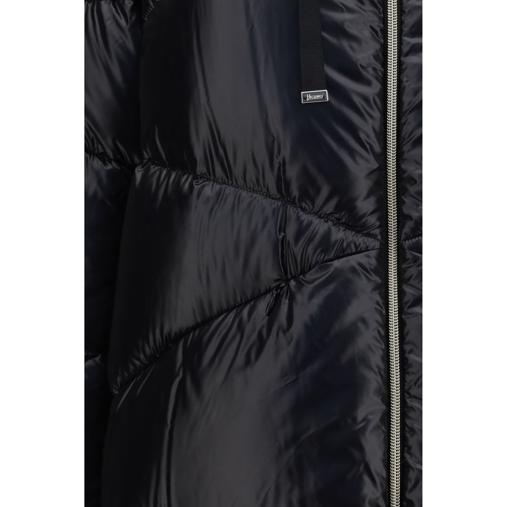 Quilted Drawstring Down Jacket
