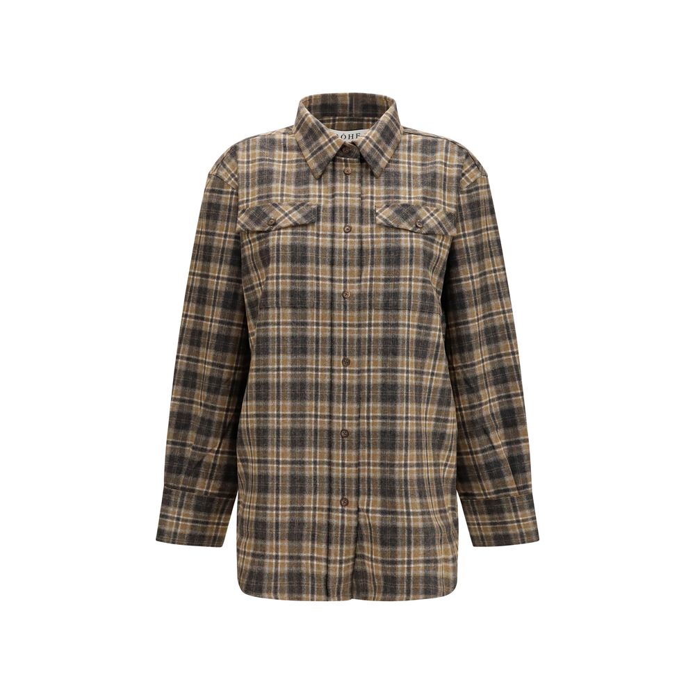 Multicolor Wool Oves Aries Pattern Shirt