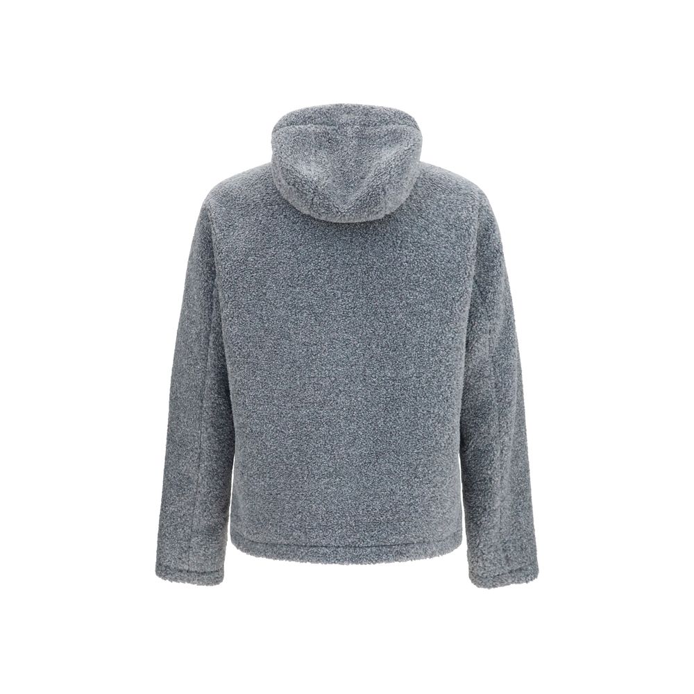 Teddy-Effect Hooded Jacket