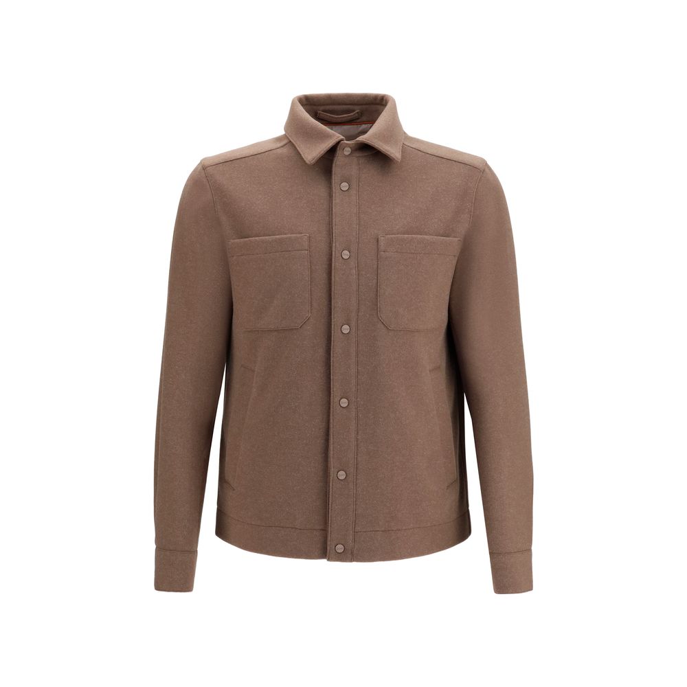 Brown Polyester Jacket