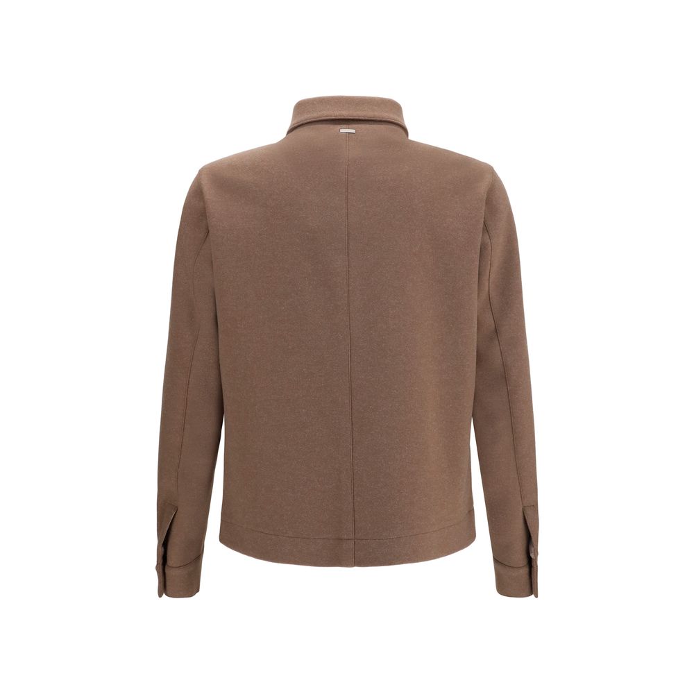 Brown Polyester Jacket