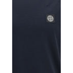 Blue Cotton Crewneck T-Shirt