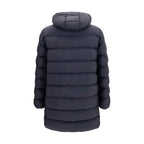 Full-Length Black Polyamide Padded Jacket