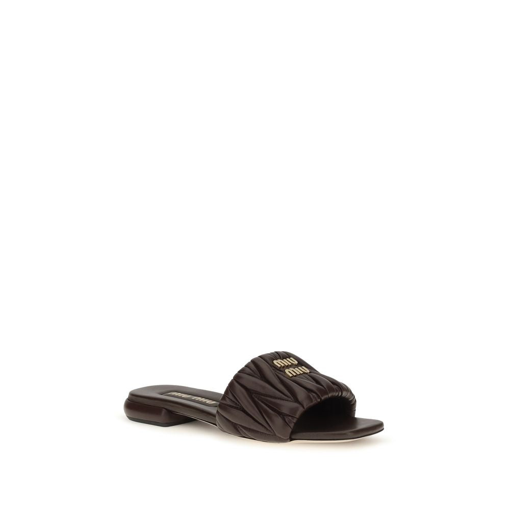 Matelassé Nappa Leather Sandals