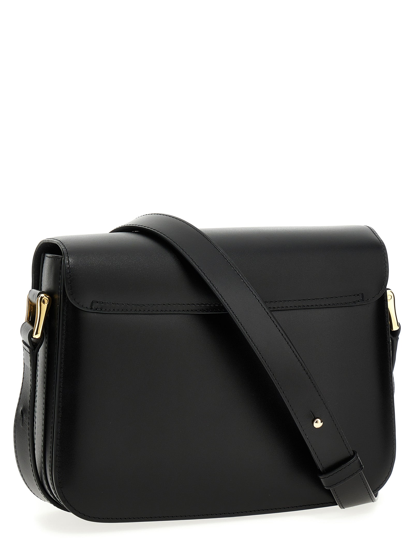 Black Cowhide Crossbody Bag