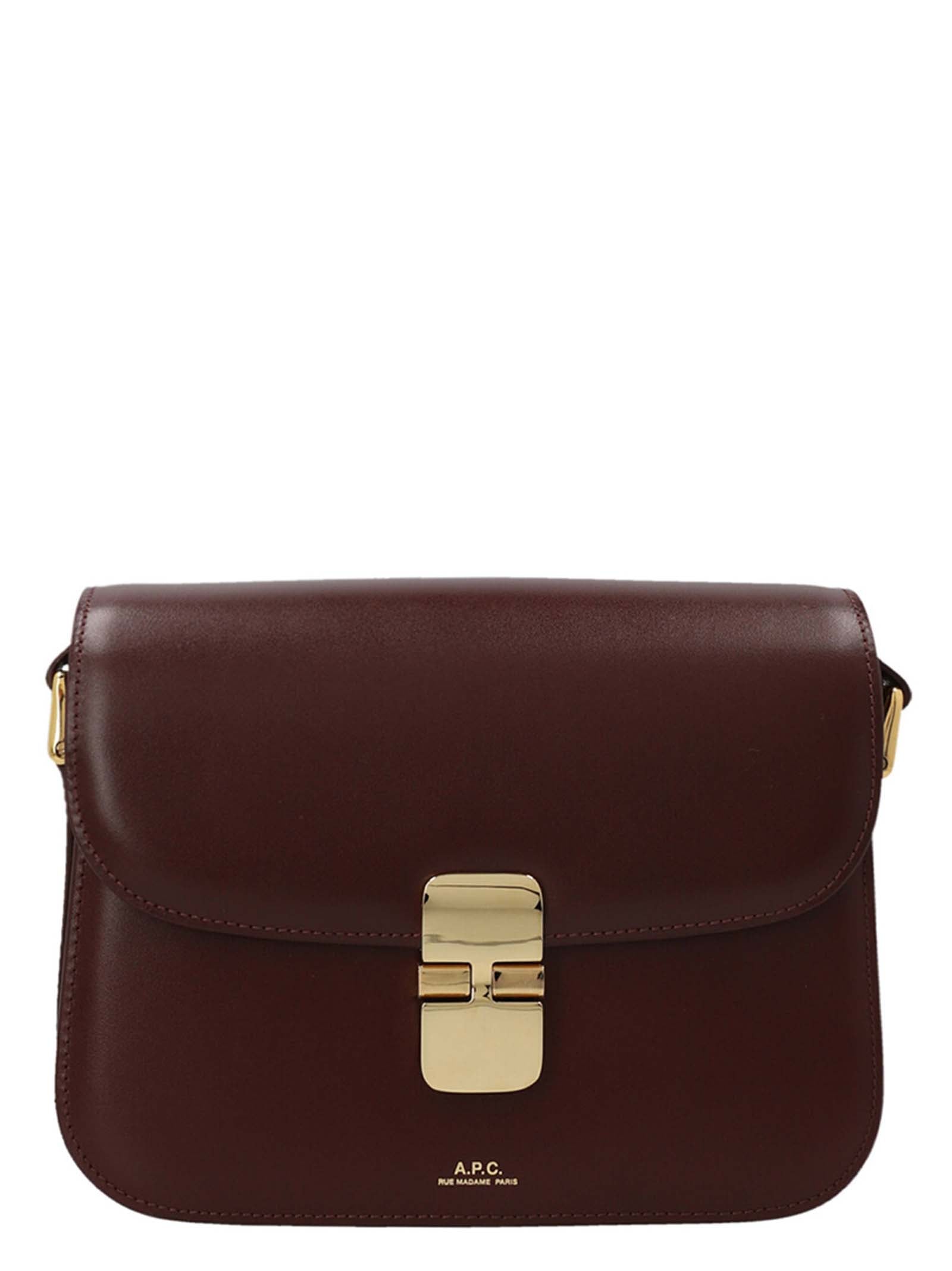 Bordeaux Cowhide Crossbody Bag