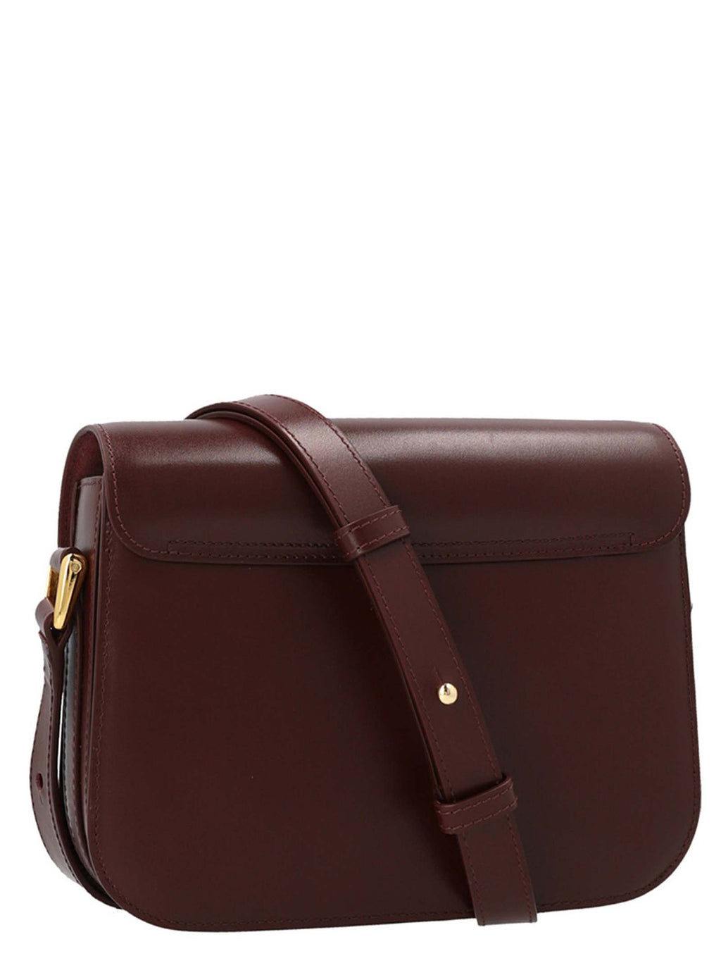 Bordeaux Cowhide Crossbody Bag