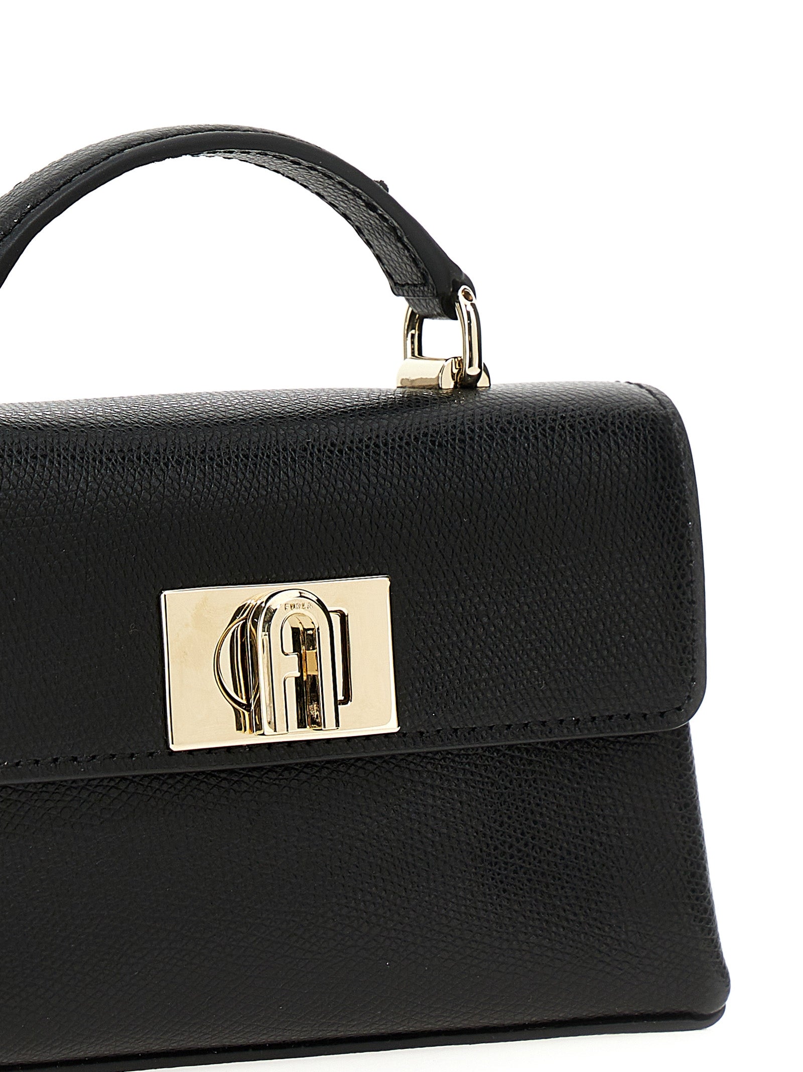 Black Leather Crossbody Bag