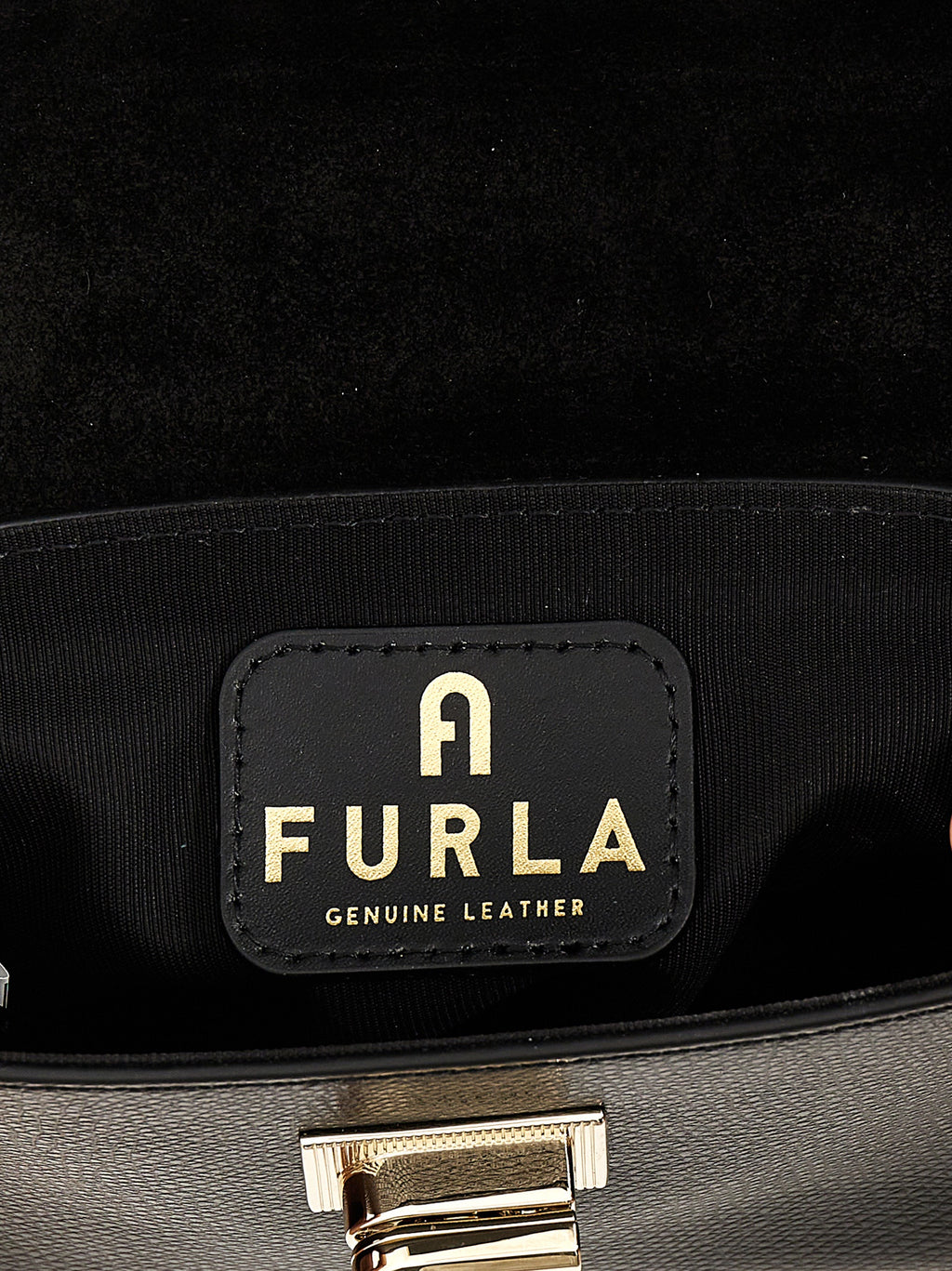 Black Leather Crossbody Bag