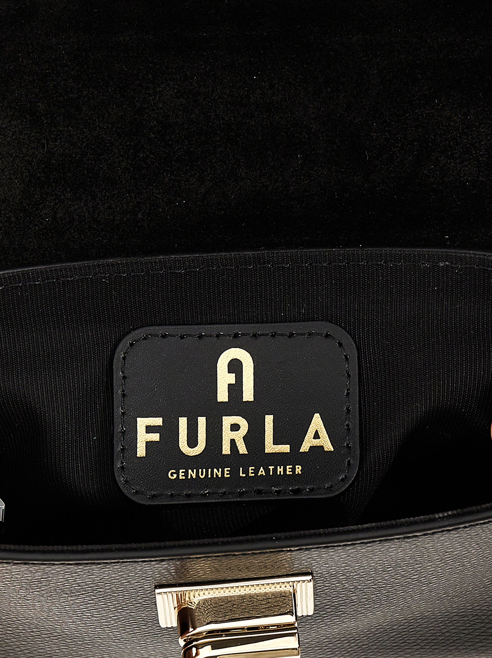 Black Leather Crossbody Bag