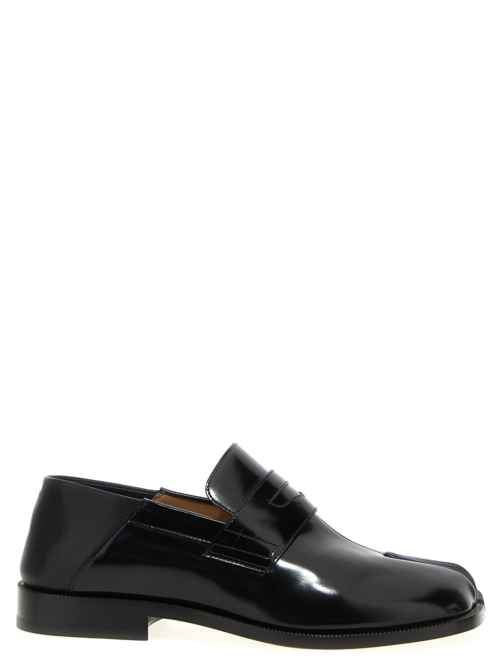 Black Calfskin Slip-On Loafers