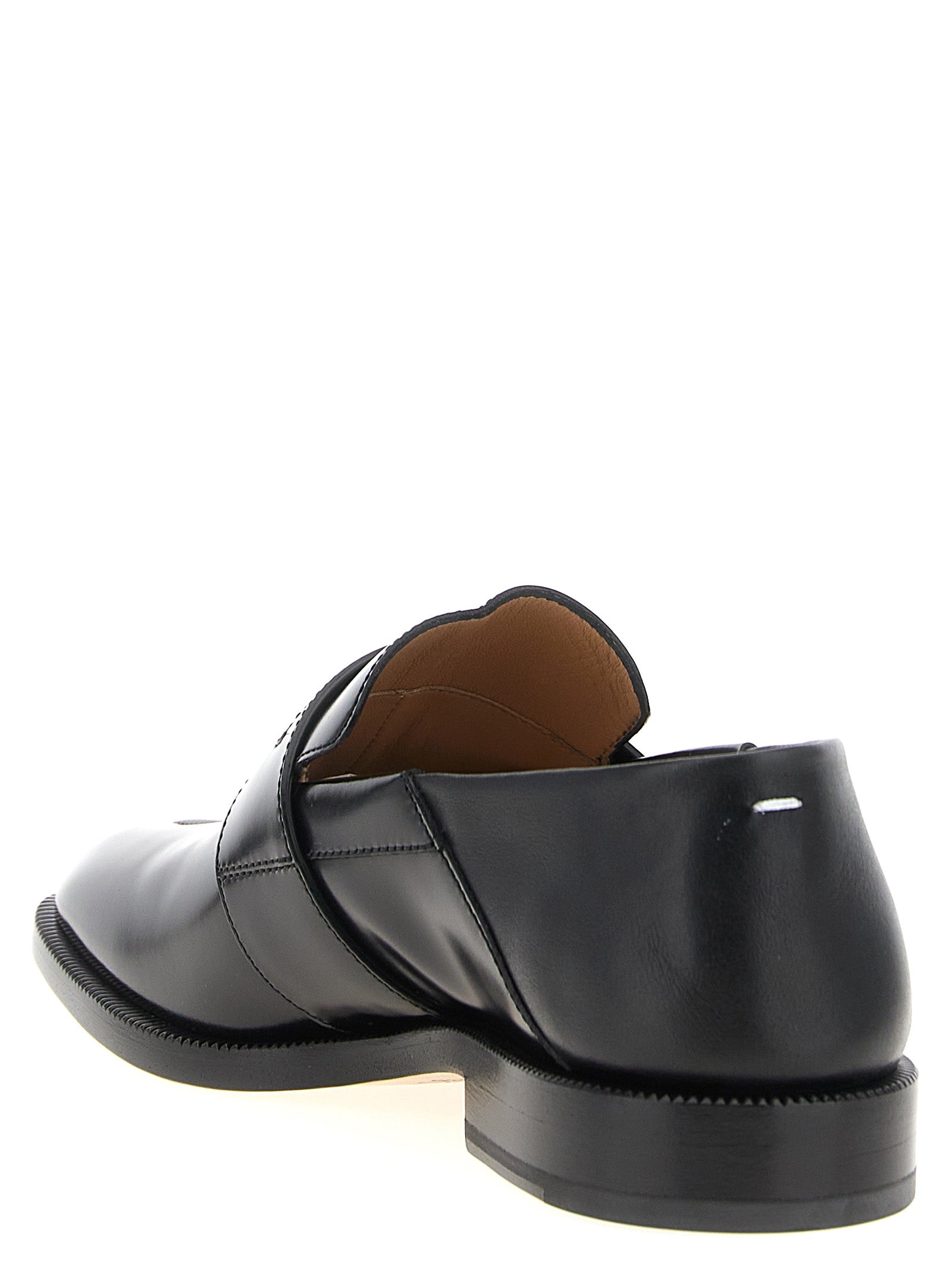 Black Calfskin Slip-On Loafers