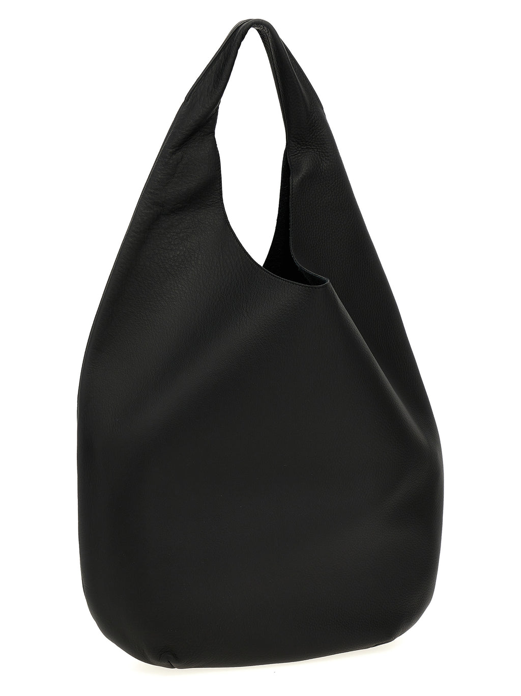 Black Calfskin Shoulder Bag