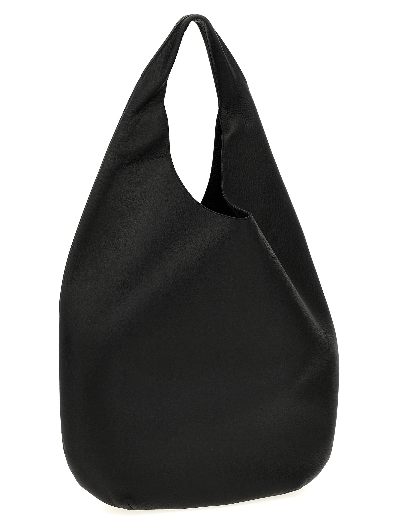 Black Calfskin Shoulder Bag