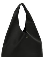 Black Calfskin Shoulder Bag