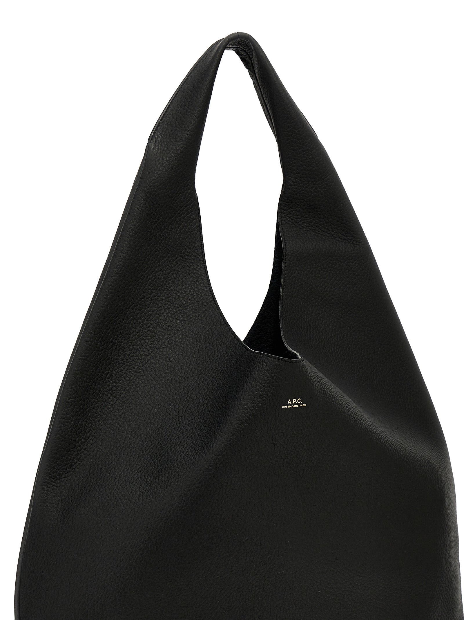 Black Calfskin Shoulder Bag