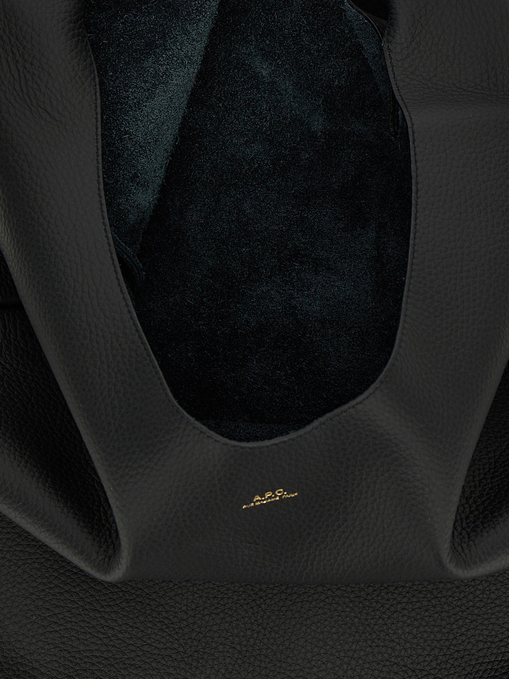 Black Calfskin Shoulder Bag