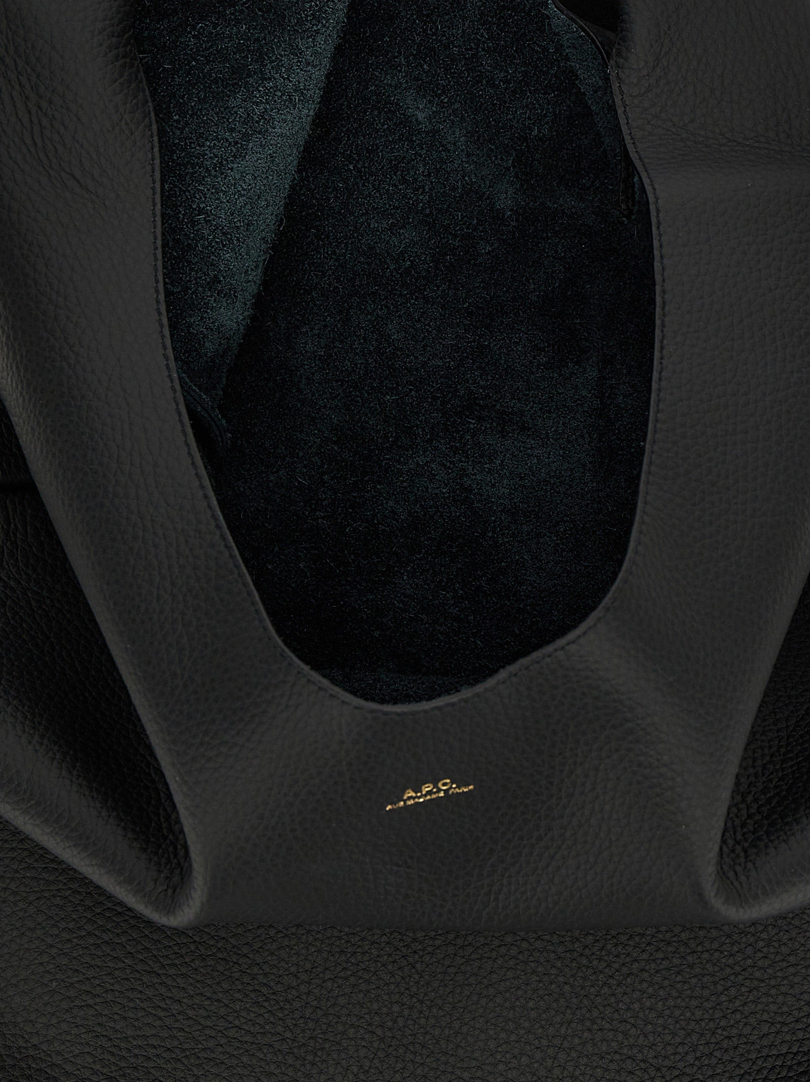 Black Calfskin Shoulder Bag