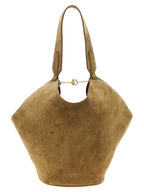 Brown Calfskin Tote Bag