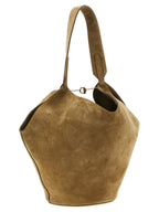 Brown Calfskin Tote Bag