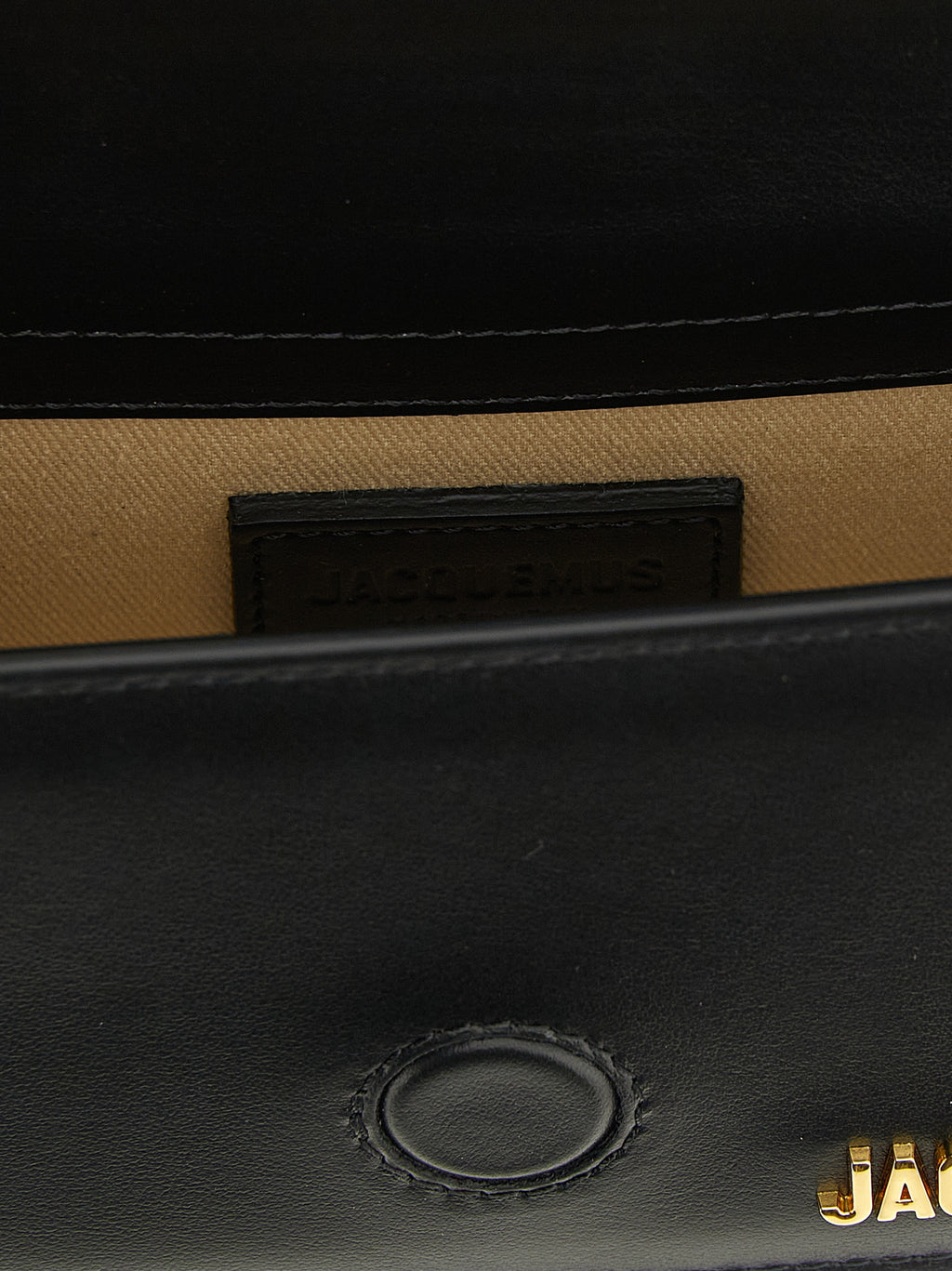 Black Cowhide Le Bambino Handbag